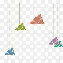 矢量彩色粽子-空若网 矢量彩色粽子-空若网