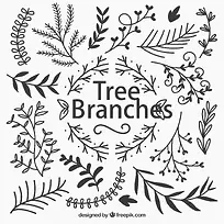 底纹树木树枝树干绿色矢量树木-空若网 底纹树木树枝树干绿色矢量树木-空若网