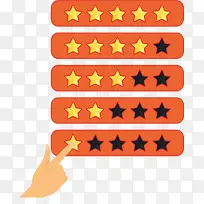 手指点击星星评分-空若网 手指点击星星评分-空若网