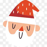 圣诞节扁平化可爱圣诞老人图案-空若网 圣诞节扁平化可爱圣诞老人图案-空若网