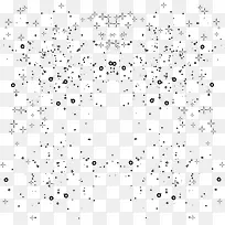 漂浮雪花星星矢量素材-空若网 漂浮雪花星星矢量素材-空若网