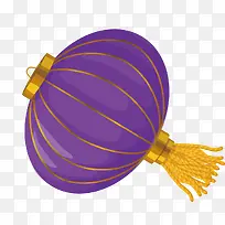 手绘精美紫色灯笼-空若网 手绘精美紫色灯笼-空若网