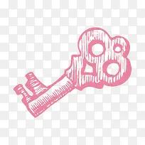 手绘复古卡通钥匙-空若网 手绘复古卡通钥匙-空若网