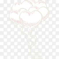 卡通情人节爱心气球插画-空若网 卡通情人节爱心气球插画-空若网