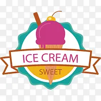 冰激凌太阳标签-空若网 冰激凌太阳标签-空若网