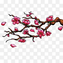 矢量桃花-空若网 矢量桃花-空若网