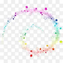 渐变彩色星星光圈-空若网 渐变彩色星星光圈-空若网