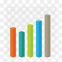 彩色柱形数据分析-空若网 彩色柱形数据分析-空若网