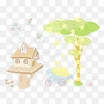 儿童插画 房子 装饰-空若网 儿童插画 房子 装饰-空若网