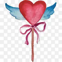 红色爱心仙女棒-空若网 红色爱心仙女棒-空若网