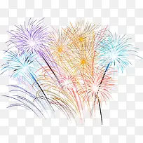 新年多彩密集烟花-空若网 新年多彩密集烟花-空若网