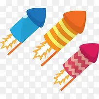 新年点燃的多彩爆竹-空若网 新年点燃的多彩爆竹-空若网