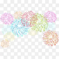 新年美丽多彩烟花-空若网 新年美丽多彩烟花-空若网