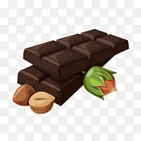 黑色美味巧克力矢量图-空若网 黑色美味巧克力矢量图-空若网