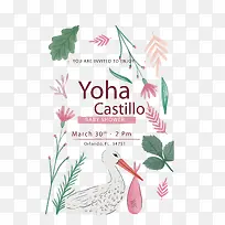 水彩画鲜花矢量图-空若网 水彩画鲜花矢量图-空若网