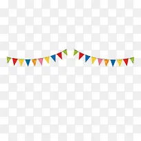 彩色三角形旗子-空若网 彩色三角形旗子-空若网