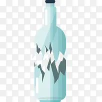 反光玻璃酒瓶碎裂-空若网 反光玻璃酒瓶碎裂-空若网