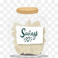 透明玻璃存钱罐-空若网 透明玻璃存钱罐-空若网