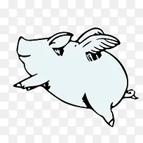 手绘小猪设计素材-空若网 手绘小猪设计素材-空若网