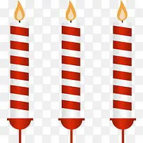 红色条纹生日蜡烛-空若网 红色条纹生日蜡烛-空若网