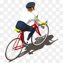 骑车的3D人物设计-空若网 骑车的3D人物设计-空若网