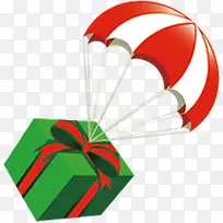 绿色礼盒降落伞淘宝促销-空若网 绿色礼盒降落伞淘宝促销-空若网