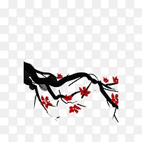 树枝上的梅花-空若网 树枝上的梅花-空若网