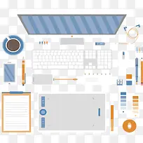 白色电脑办公桌-空若网 白色电脑办公桌-空若网