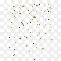 漂浮金色粒子礼花碎片矢量png-空若网 漂浮金色粒子礼花碎片矢量png-空若网