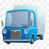 蓝色的货运车辆设计-空若网 蓝色的货运车辆设计-空若网