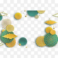 简约花纹样式海报边框装饰-空若网 简约花纹样式海报边框装饰-空若网