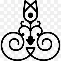 花艺设计与螺旋对称图标-空若网 花艺设计与螺旋对称图标-空若网