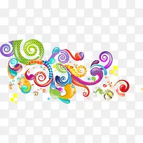 时尚炫彩花纹背景-空若网 时尚炫彩花纹背景-空若网