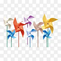 彩色纸风车-空若网 彩色纸风车-空若网