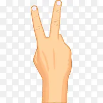 黄色手指成功手势-空若网 黄色手指成功手势-空若网