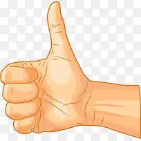 黄色手指点赞手势-空若网 黄色手指点赞手势-空若网