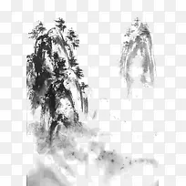 矢量国画山石-空若网 矢量国画山石-空若网