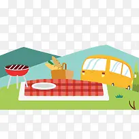 夏季卡通手绘户外野餐夏令营-空若网 夏季卡通手绘户外野餐夏令营-空若网