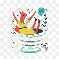 卡通拟人狐狸-空若网 卡通拟人狐狸-空若网