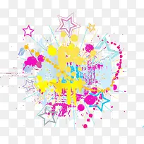 彩色水墨泼墨图案-空若网 彩色水墨泼墨图案-空若网