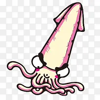 手绘乌贼模型-空若网 手绘乌贼模型-空若网