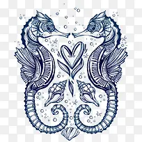 手绘海马下载-空若网 手绘海马下载-空若网