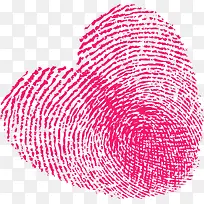 矢量手绘指纹爱心-空若网 矢量手绘指纹爱心-空若网