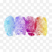 彩色手指纹PNG-空若网 彩色手指纹PNG-空若网