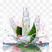 化妆品水花装饰素材-空若网 化妆品水花装饰素材-空若网