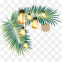 绿色树枝灯泡-空若网 绿色树枝灯泡-空若网