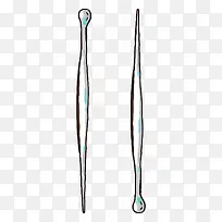 卡通美甲插画挖耳朵的-空若网 卡通美甲插画挖耳朵的-空若网