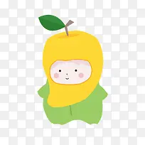 矢量可爱男孩卡通芒果-空若网 矢量可爱男孩卡通芒果-空若网