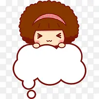 小女孩可爱气泡-空若网 小女孩可爱气泡-空若网