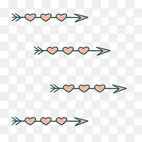 手绘情人箭集素材-空若网 手绘情人箭集素材-空若网